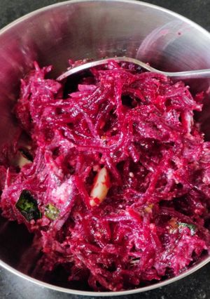 A picture of Beetroot salad (kosimbira).
