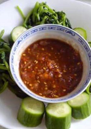 Foto resep Sambal berambang asem dan selada air