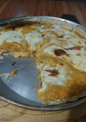 Una foto de Tarta de anco y berenjena