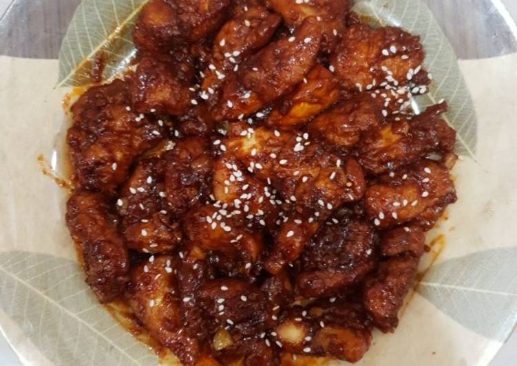 Rahasia Menghidangkan Korean spicy chicken yang Lezat Sekali!