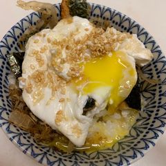 A picture of Japanese Yam Poached egg rice #ukeas.