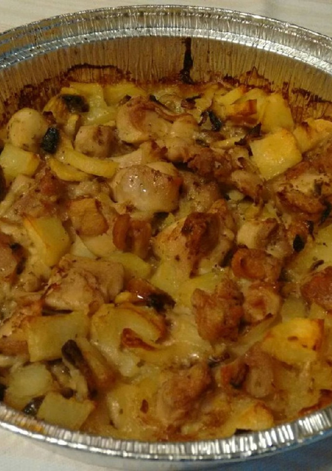 Una foto de Pollo al horno rápido