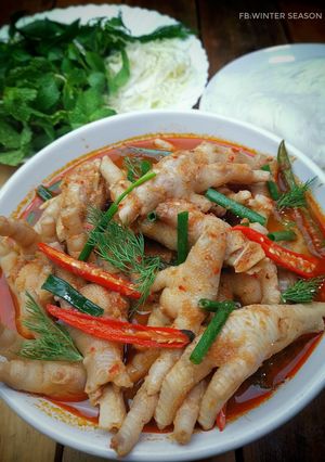 รูปของ น้ำยาป่าปลานิล​ ใส่ตีนไก่
