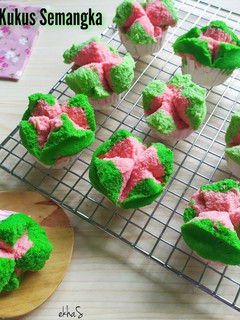 Foto resep Bolu Kukus Semangka