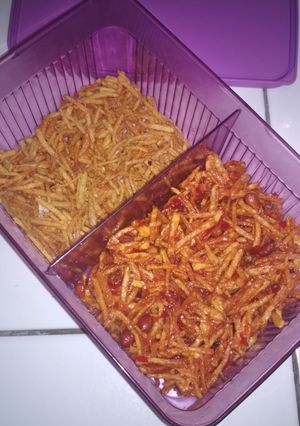 Foto resep Kentang mustofa pedas manis & asin