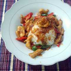 รูปของ Nasi ayam tumis cabai
