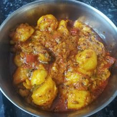 A picture of Aloo Dum.