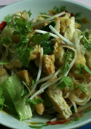 Hình của món Bún chay.