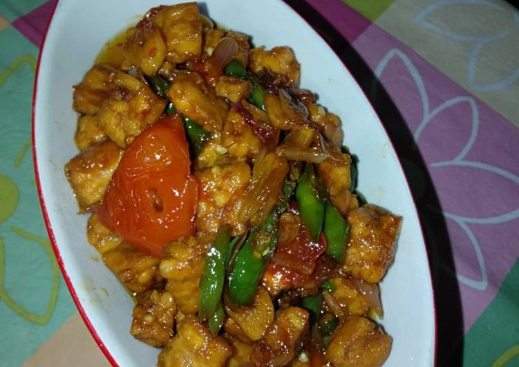 Tempe kecap cabe ijo