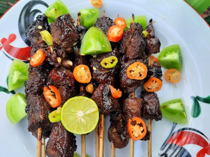 Bagaimana Membuat Sate Daging Sapi 🍢🐄, Enak Banget