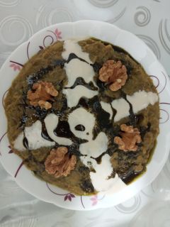 عکسی از دستور حلیم بادمجان