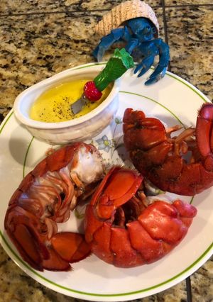 A picture of Beer-Steamed Lobster with Mayonnaise Sauce.
