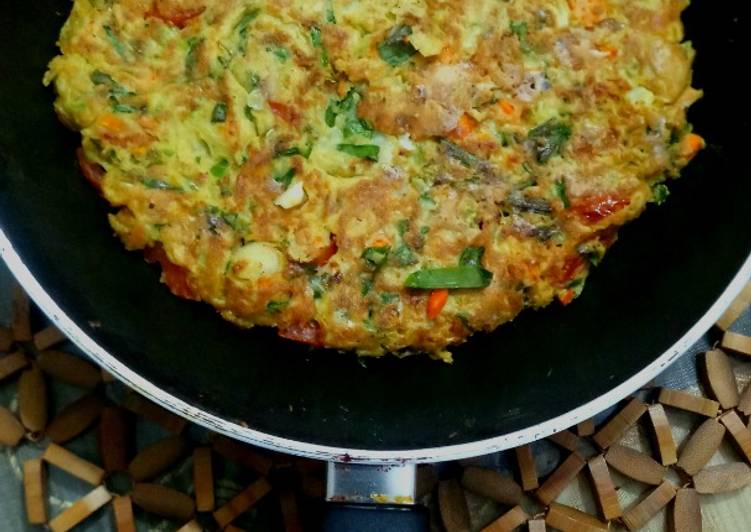 Step-by-Step Guide to Prepare Homemade Oats veggies omelette