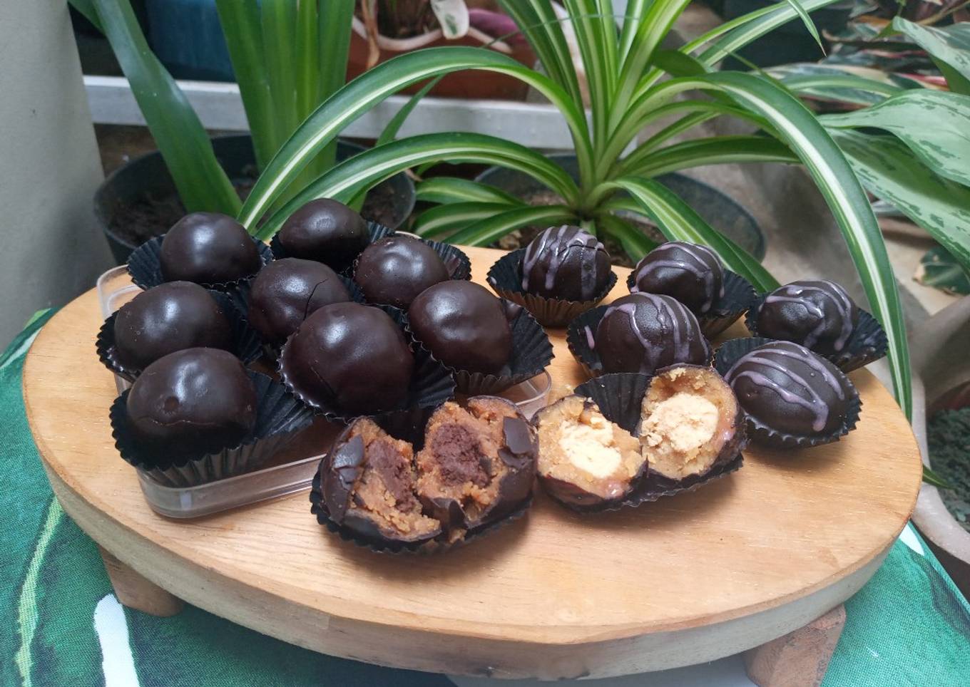 Coklat biskuit (part 2) isi kacang & coklat