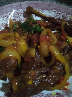 A picture of Peppered chicken.