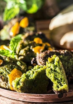 Zdjęcie przepisu Falafel z bobu.
