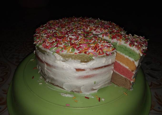 Rainbow cake belipotan