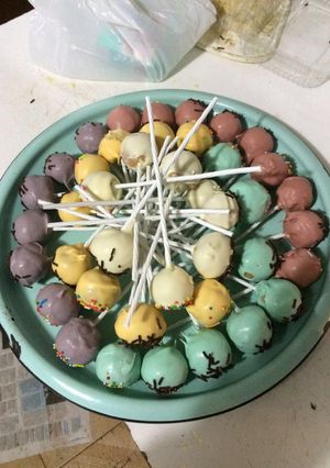 Una foto de Cake pops🍡❤️