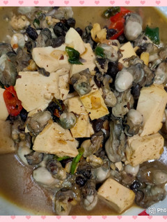 鼓汁豆腐鮮蚵 的食譜成品照片