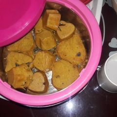 A picture of Spicy moi-moi🥧🍘.