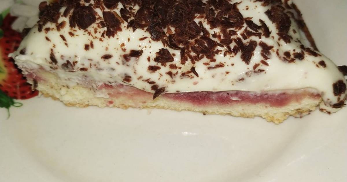 Бисквитный торт с вишней и маскарпоне - рецепт с пошаговыми фото | ne-dieta