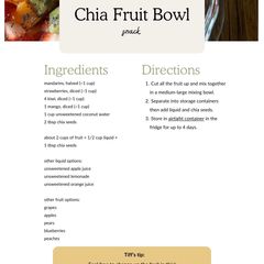 Chia Fruit Bowl A picture of Chia Fruit Bowl.
