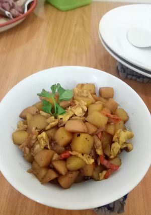 Foto resep Kentang semur lada hitam