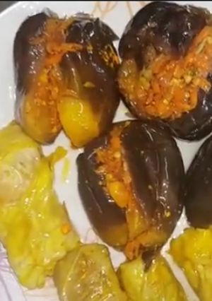 صورة لوصفة مكدوس الباذنجان