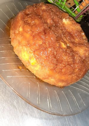 Una foto de Budín de pan en microondas