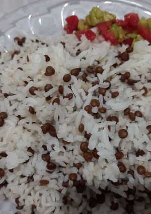 عکسی از دستور عدس پلو 😍😍