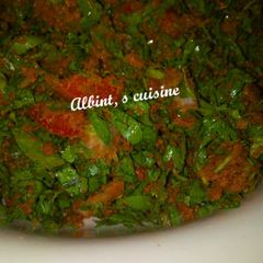 A picture of Cress&lettuce salad (kwadon lansir da Latas).
