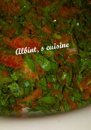 A picture of Cress&lettuce salad (kwadon lansir da Latas).