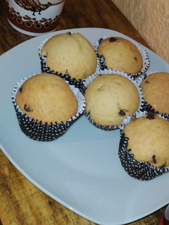 Una foto de Muffins con chips de chocolate
