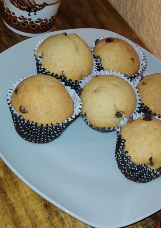 Una foto de Muffins con chips de chocolate