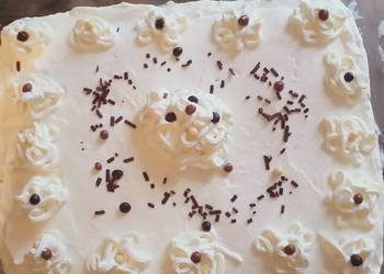 How To Serving Recipe Best snowy Christmas cake Delicious and Healthy
