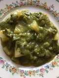 Nopales con papas y poblanos