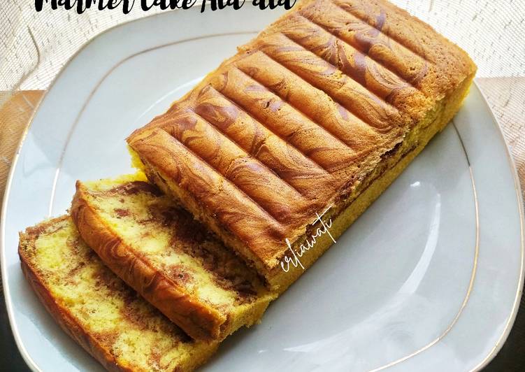 Resep Marmer Cake Ala-ala yang Lezat Sekali