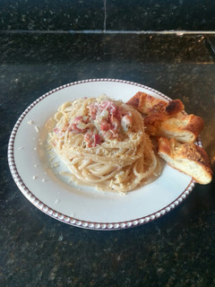 Una foto de Pasta Carbonara