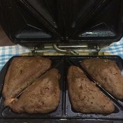 A picture of Sandwich eggless cake with carrot.