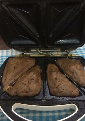 A picture of Sandwich eggless cake with carrot.