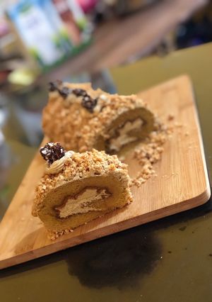 Foto resep Mocca Nougat Rollcake