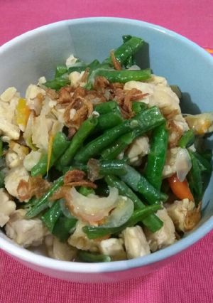 Foto resep Tumis tempe kacang panjang