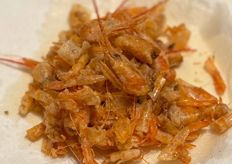 How to Prepare Homemade Prawn shell snack