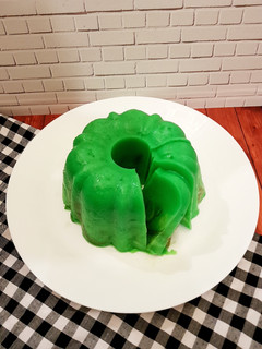 Foto resep Puding roti tawar pandan