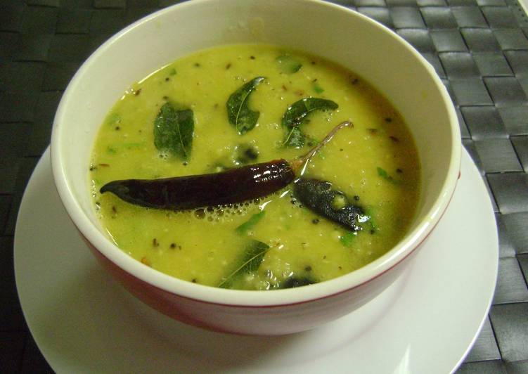 Masoor Dal with South Indian Tadka