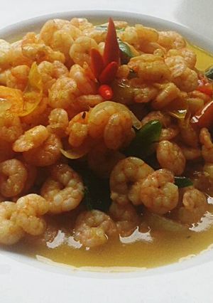 Foto resep tumis udang sederhana bumbu royco