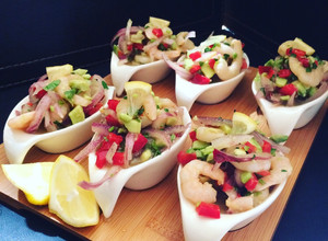 Una foto de Ceviche de camarones 🍤