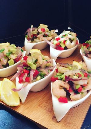 Una foto de Ceviche de camarones 🍤