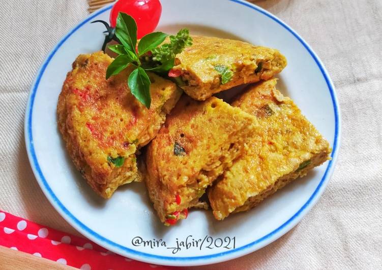 Dadar Telur Tempe Sambal Kecap