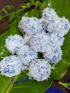 Foto resep Butterfly Pea Klepon atau Klepon Bunga Telang